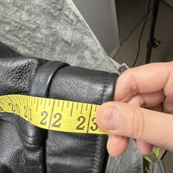 Avis Corporate Lead Program Jacket Mens Medium Black Wool Leather Varsity Bomber - Picture 8 of 16